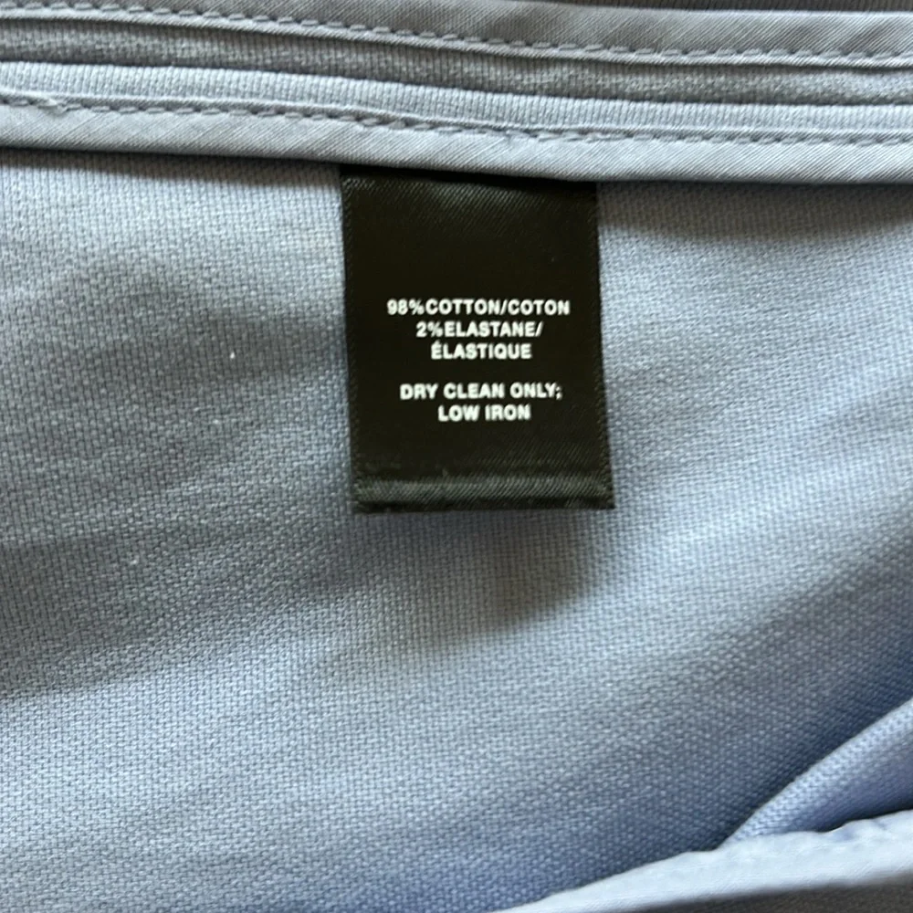 Lafayette 148~ periwinkle, blue single button, whip stitch, blazer. - Picture 8 of 9